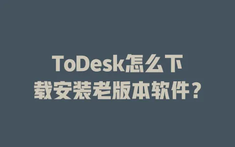 ToDesk怎么下载安装老版本软件？-ToDesk官网 - ToDesk下载
